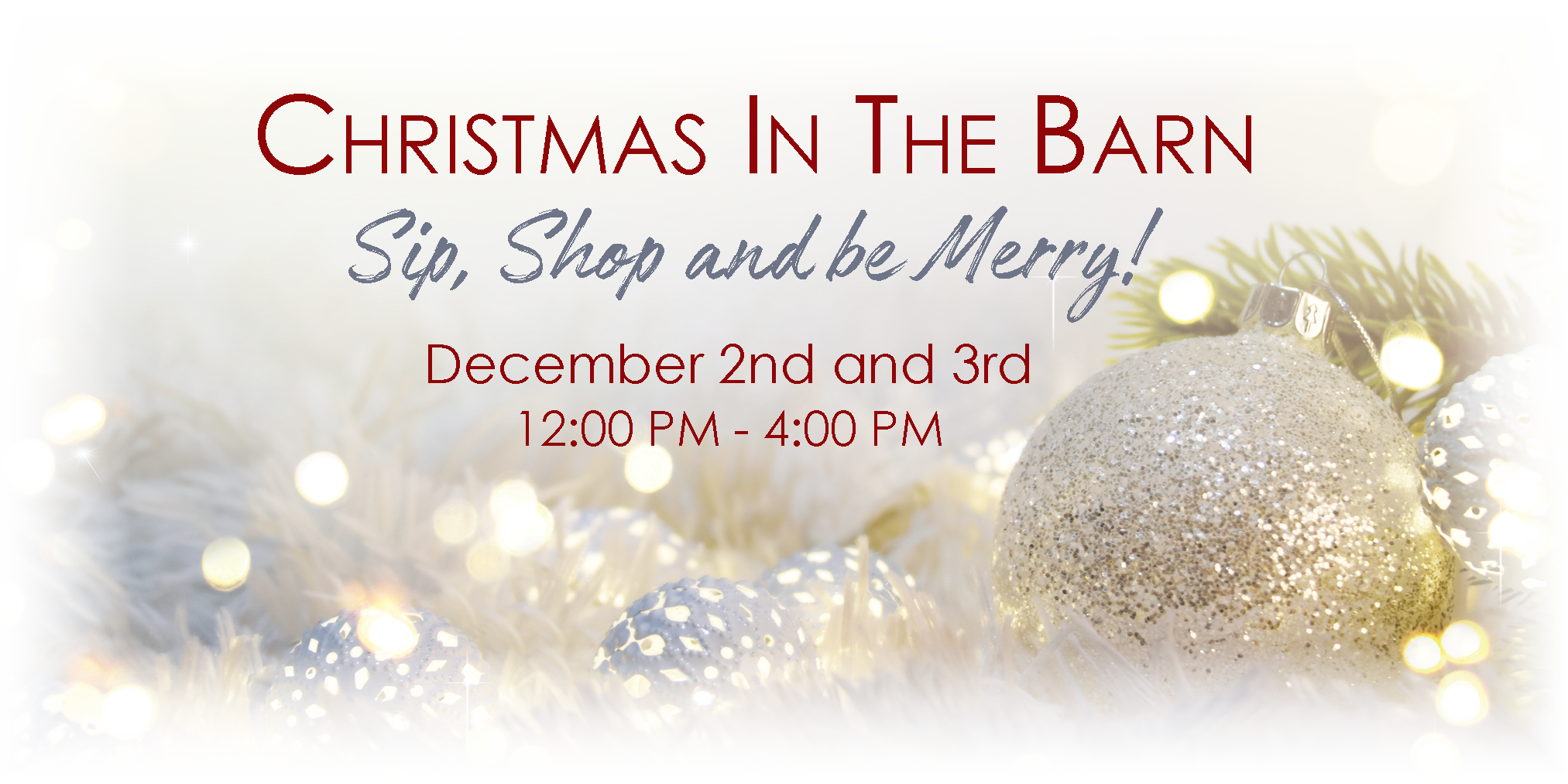 Xmas In The Barn- Things to Do Frederick MD