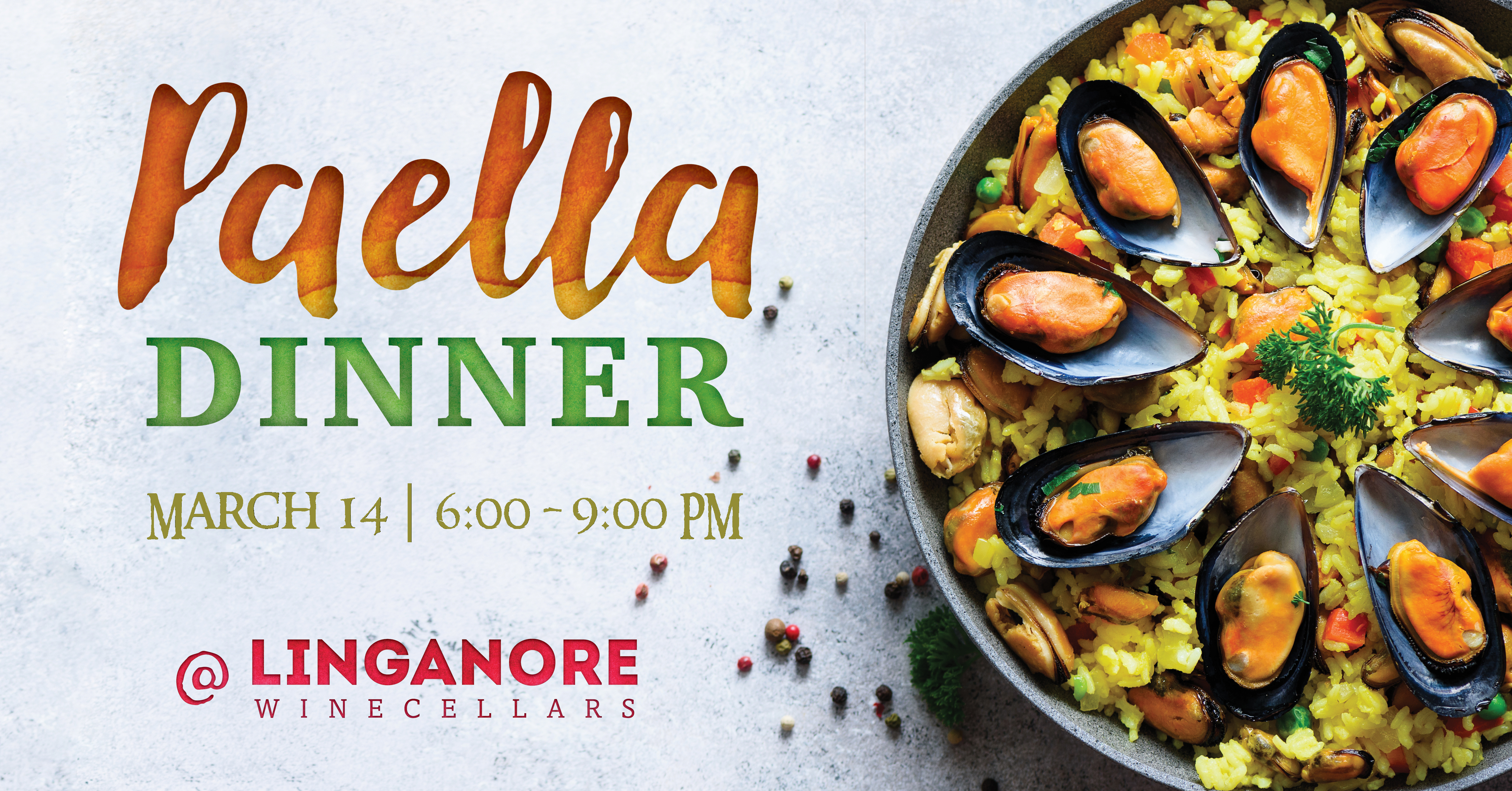 Paella Dinner is March 14