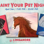 Paint your pet night is April 5th