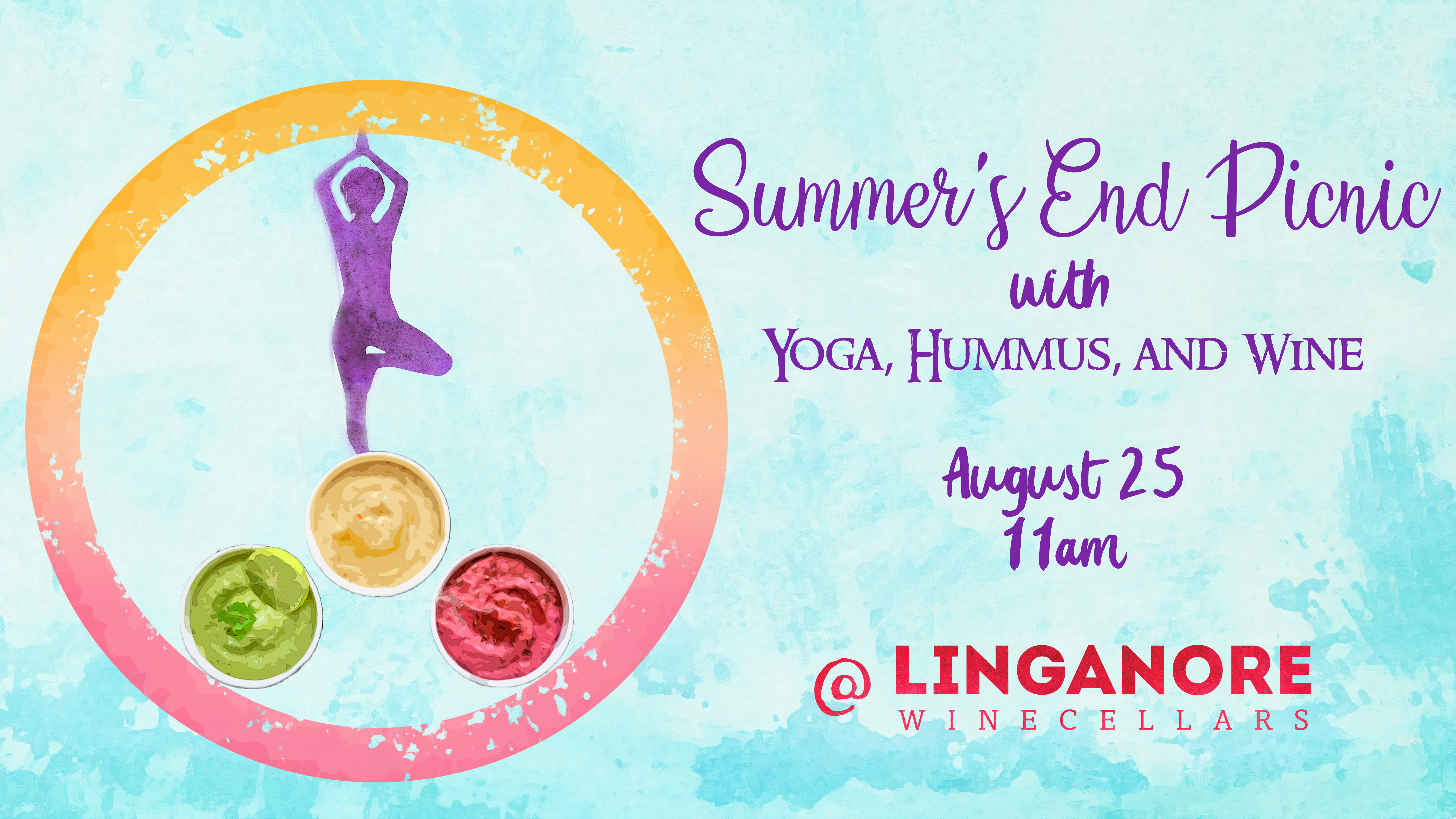 Hippy Chick Hummus And Linganore Wine Yoga