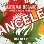 cancelled autumn reggae wine and music festival logo