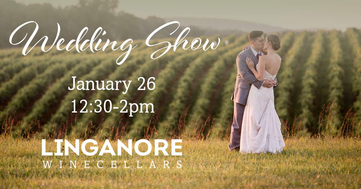 wedding show at linganore winecellars announcement