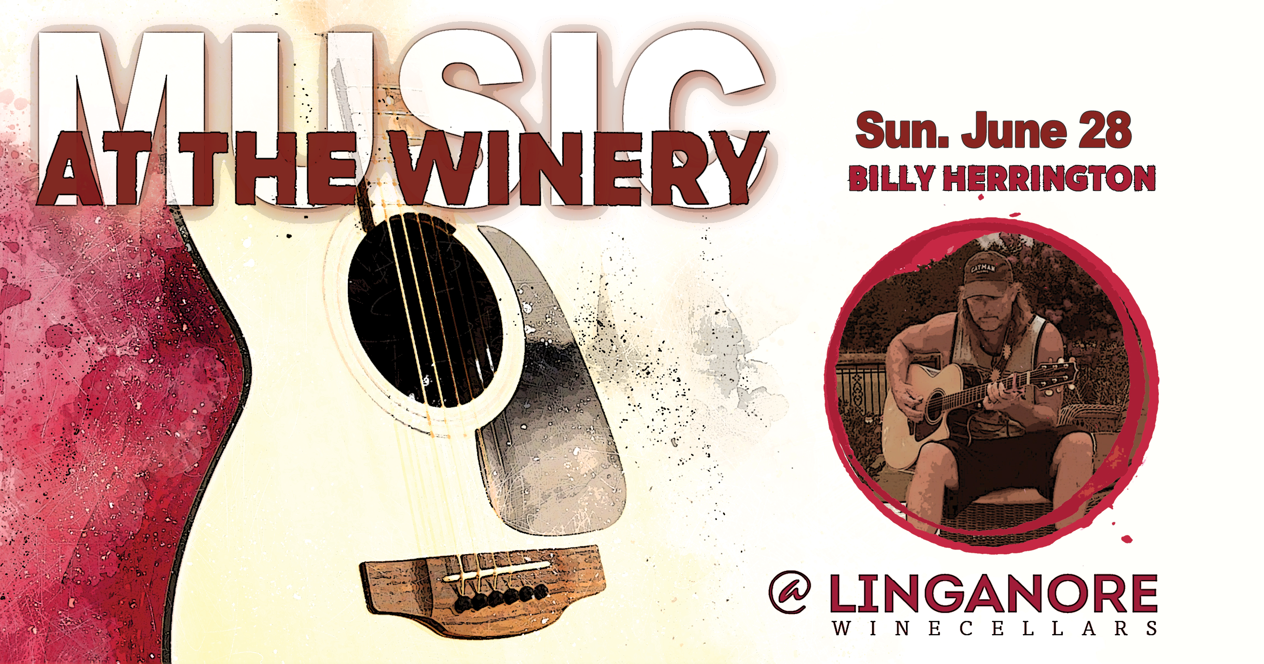 billy herrington performing at linganore winecellars announcement