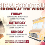 music and food truck weekends at the winery banner