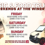 music and food truck weekends at the winery banner