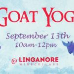 Goat Yoga on September 13th