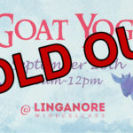 sold out goat yoga banner