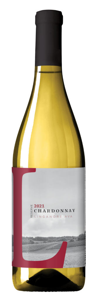bottle of 2021 chardonnay reserve