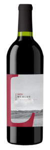 bottle of 2019 merlot