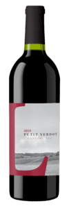 bottle of 2019 petit verdot