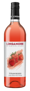 bottle of strawberry wine