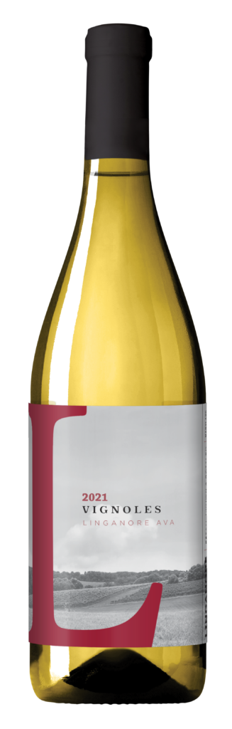 bottle of 2021 vignoles