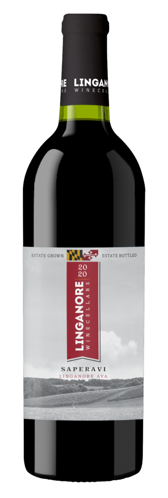 bottle of 2020 saperavi
