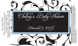 baby shower label