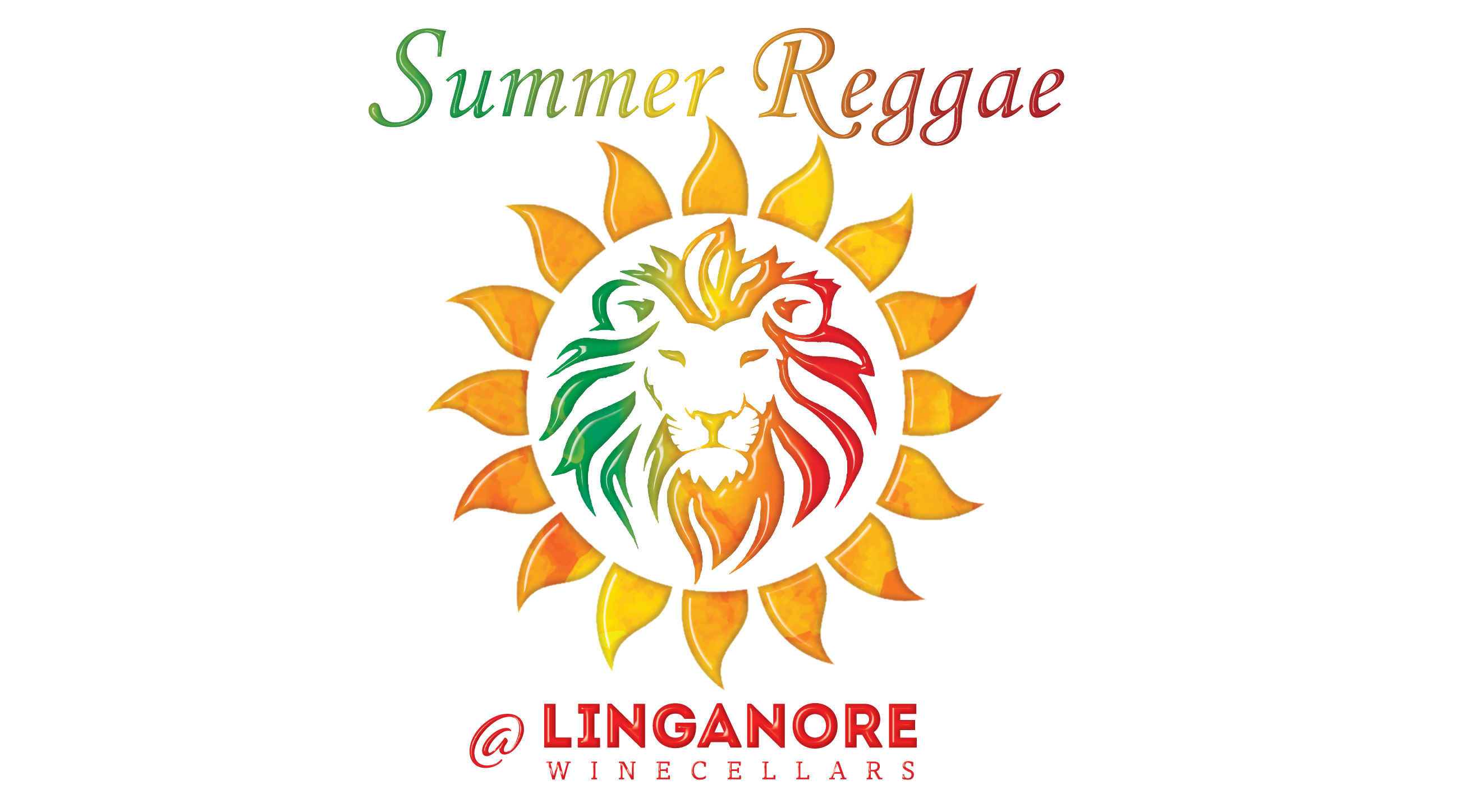 summer reggae lion logo