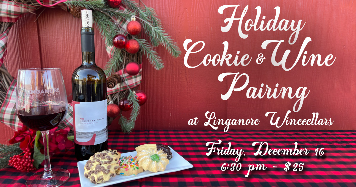 linganore wine and holiday cookies wine pairing