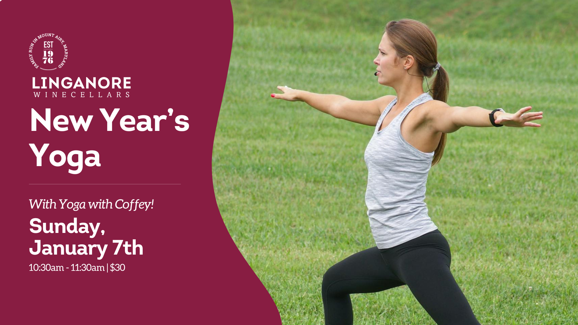 New Year's Yoga with Kristen - Linganore Wines